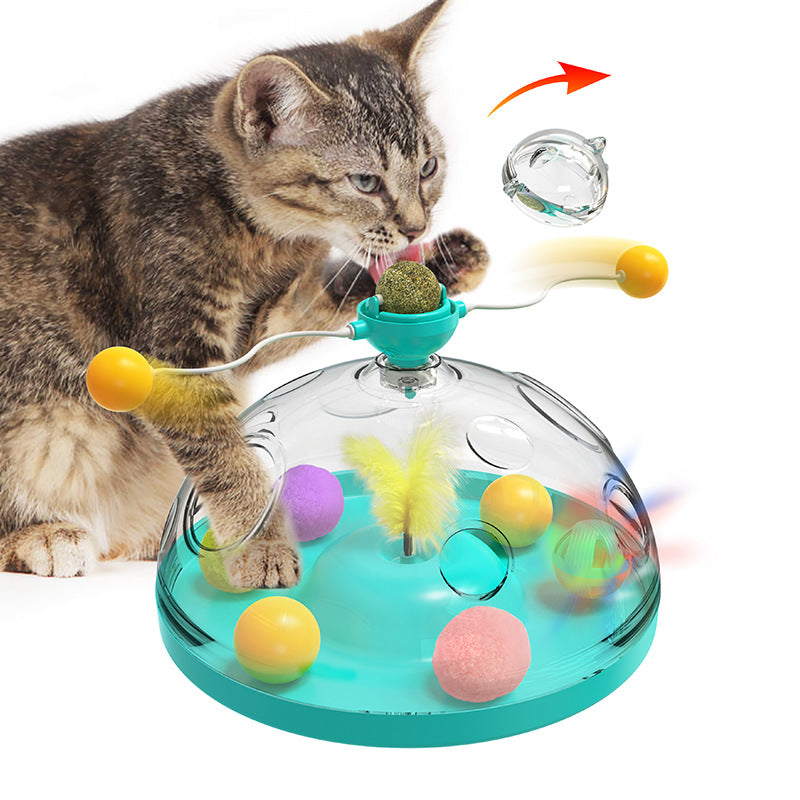 Meows Windmill Funny Cat Toys Interactive Multifunctional