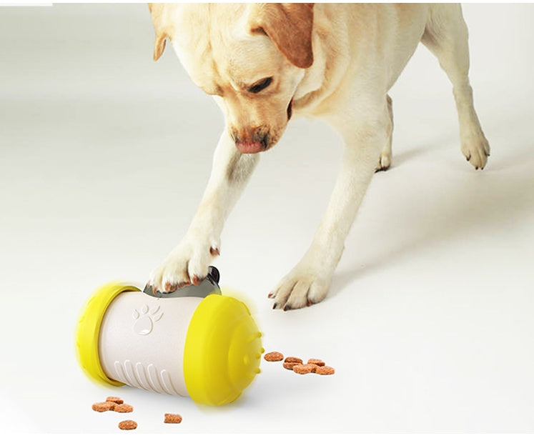 Funny Dog Treat Leaking Toy With Wheel Interactive Toy For Dogs Puppies Cats