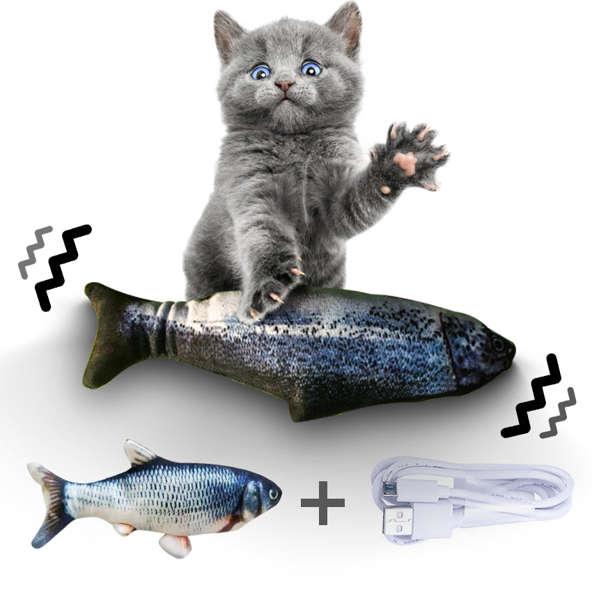 Electric Jumping Fish Cat Toy — USB Rechargeable