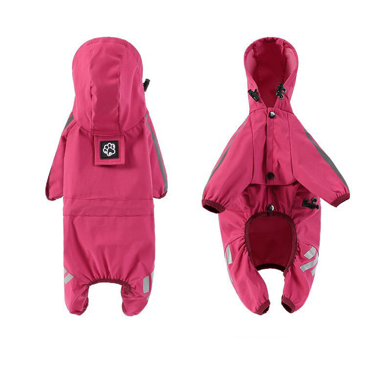 Sily Pet Raincoat Four-legged Raincoat For Dogs Small Dog Outing Clothes