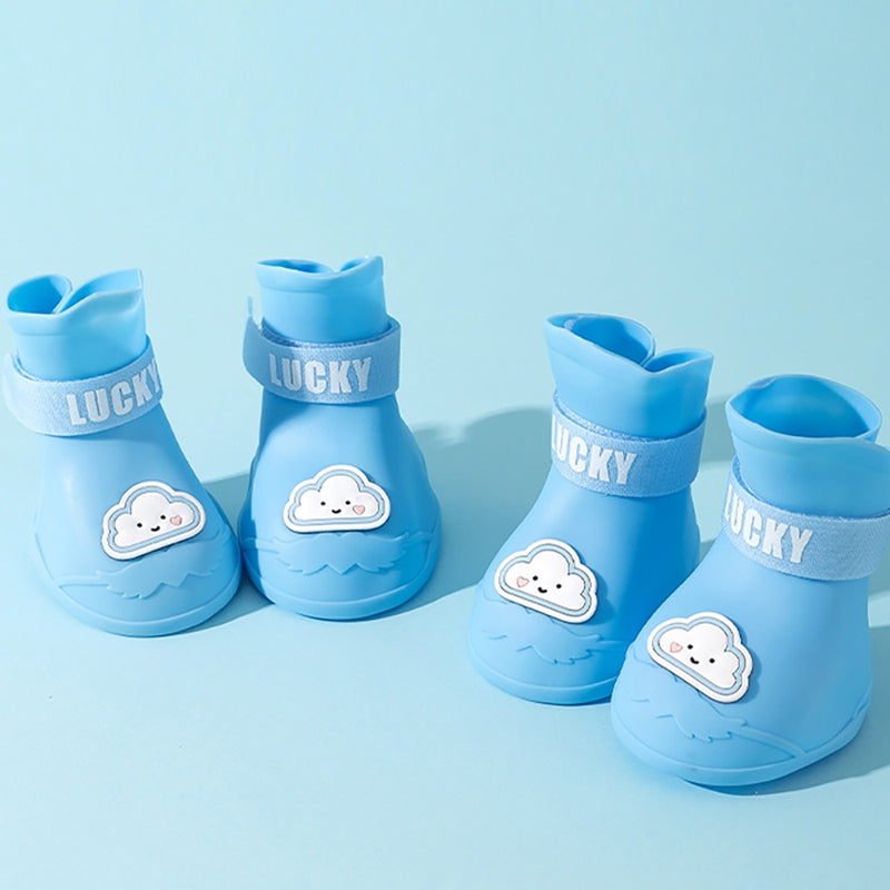 Waterproof Anti-Slip Rubber Rainshoe For Pets,Outdoor Shoe,Ankle Boots,Pet Accessories