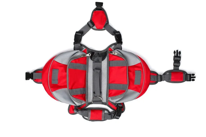 Reflective Dog Saddle Bag Harness | Adjustable Carrier for Hiking, Camping & Travel