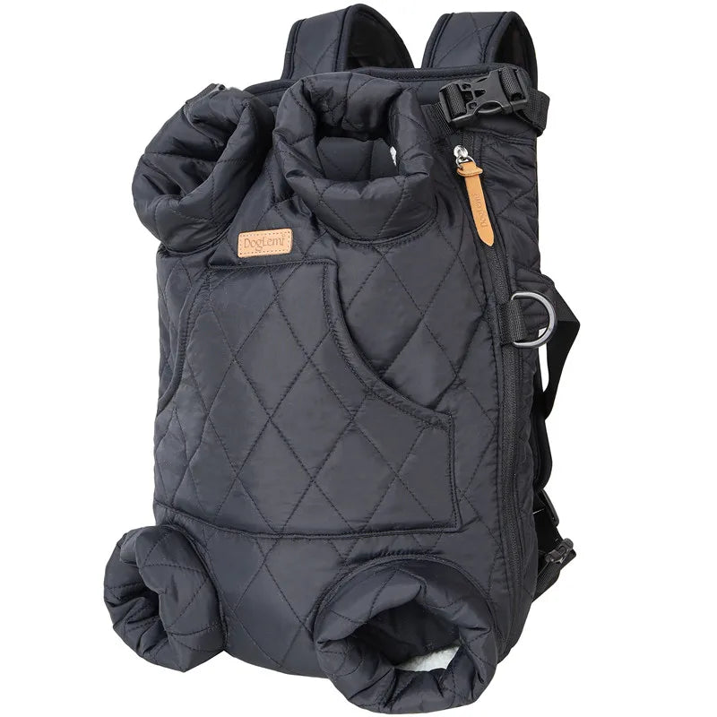Winter Pet Carrier Backpack | Thicken Warm Windproof Hands-Free Bag for Small Dogs & Cats
