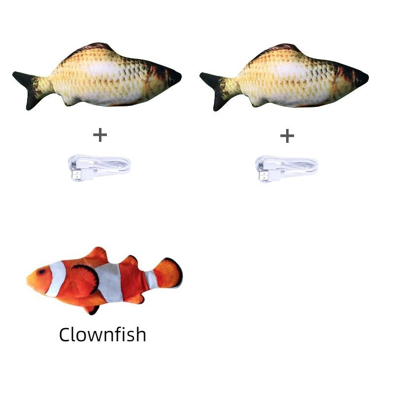 Electric Jumping Fish Cat Toy — USB Rechargeable