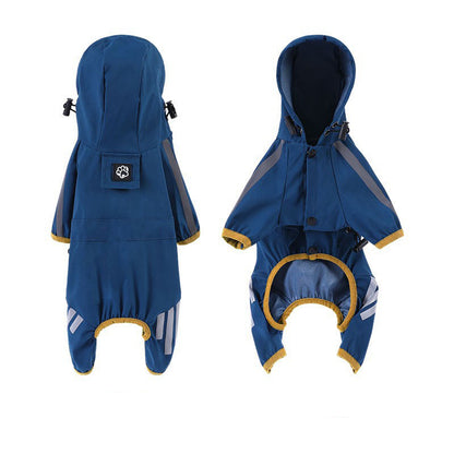 Sily Pet Raincoat Four-legged Raincoat For Dogs Small Dog Outing Clothes