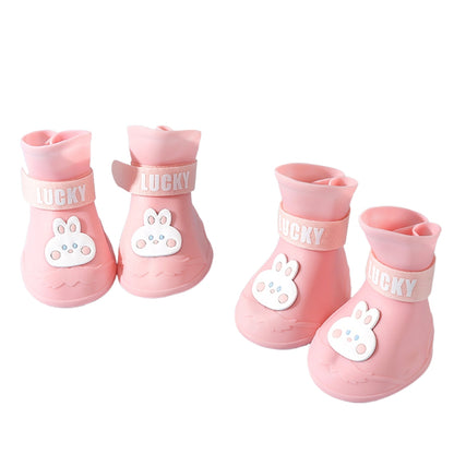 Waterproof Anti-Slip Rubber Rainshoe For Pets,Outdoor Shoe,Ankle Boots,Pet Accessories