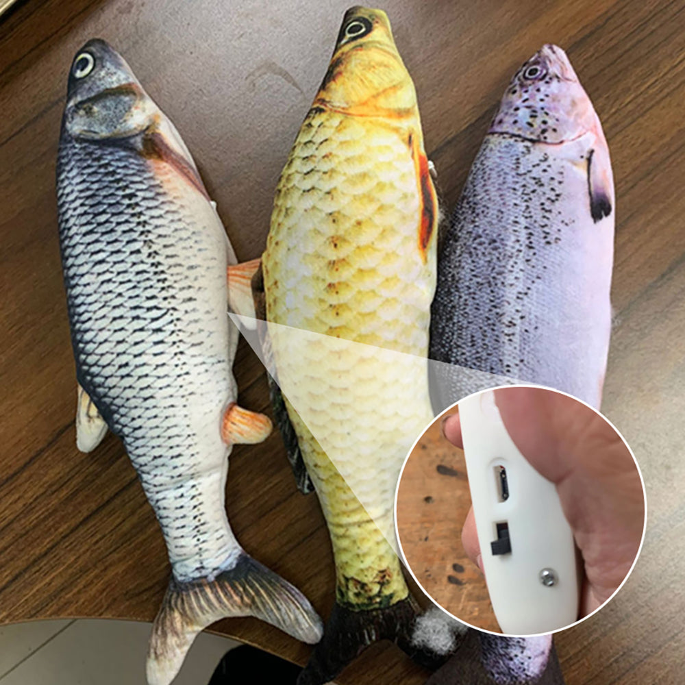 Electric Jumping Fish Cat Toy — USB Rechargeable