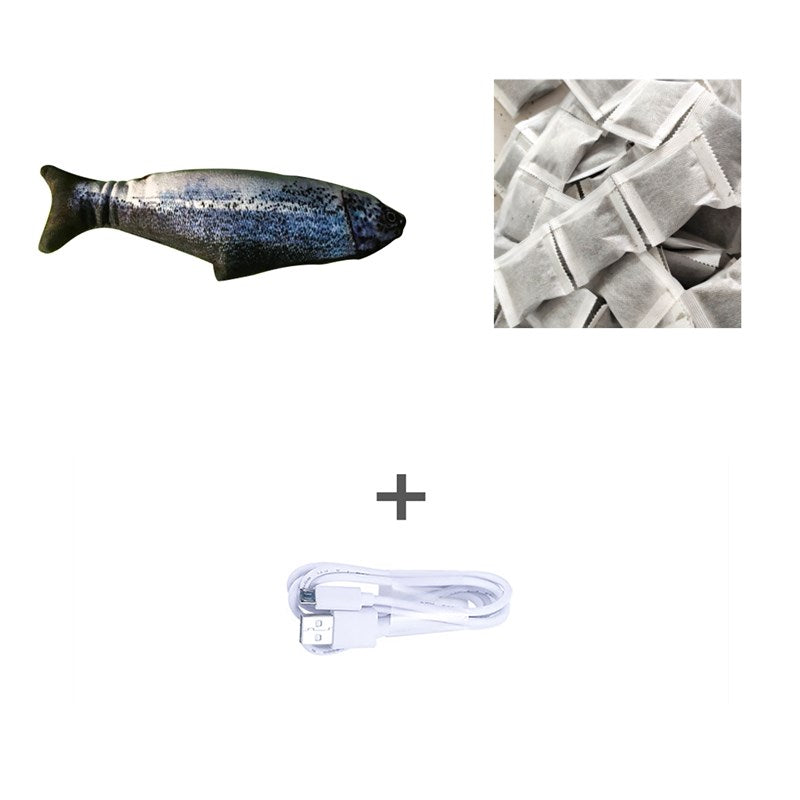 Electric Jumping Fish Cat Toy — USB Rechargeable