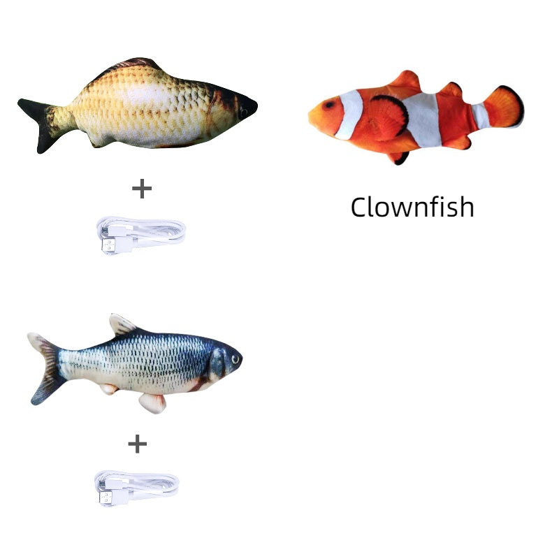 Electric Jumping Fish Cat Toy — USB Rechargeable