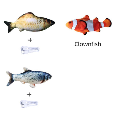 Electric Jumping Fish Cat Toy — USB Rechargeable