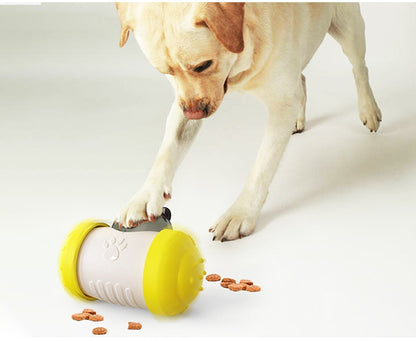 Funny Dog Treat Leaking Toy With Wheel Interactive Toy For Dogs Puppies Cats