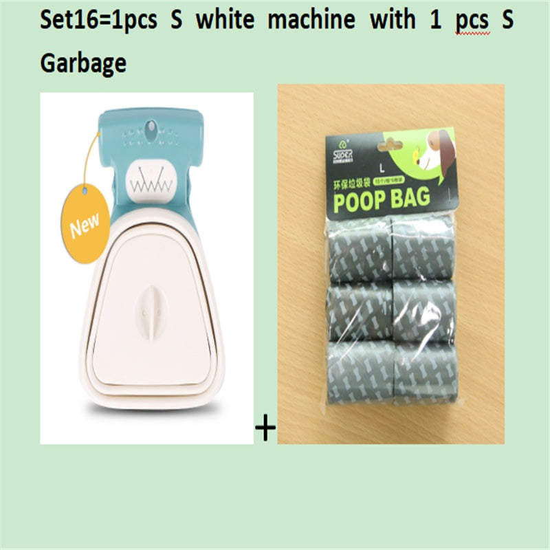 Dog Pet Travel Foldable Pooper Scooper With 1 Roll Decomposable bags Poop Scoop Clean Pick Up