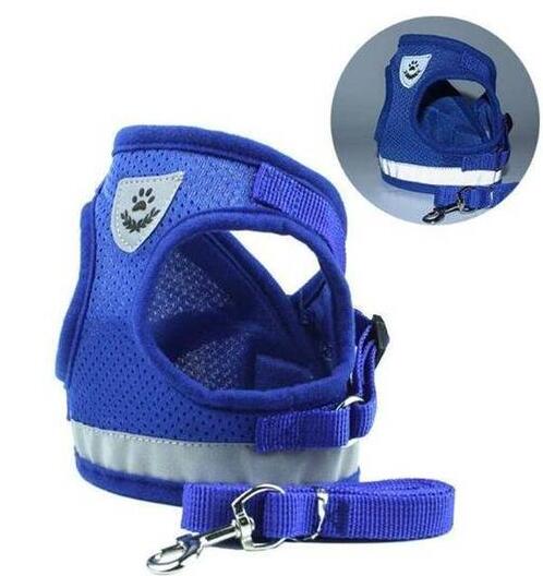 Reflective Mesh Dog Harness &amp; Leash Set