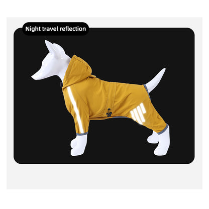 Sily Pet Raincoat Four-legged Raincoat For Dogs Small Dog Outing Clothes