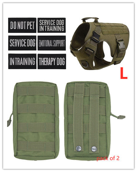 Military Tactical Dog Harness for Large Dogs