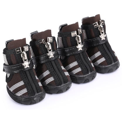 Camel Sports Style Indoor And Outdoor Pet Shoes Diving Fabric Dog Running Shoes