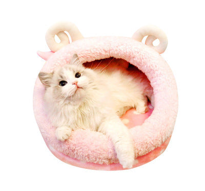 Cat Bed Indoor Soft Cats Houses Warm Cozy Cushion Bag Small Dog Removable Washable Tent