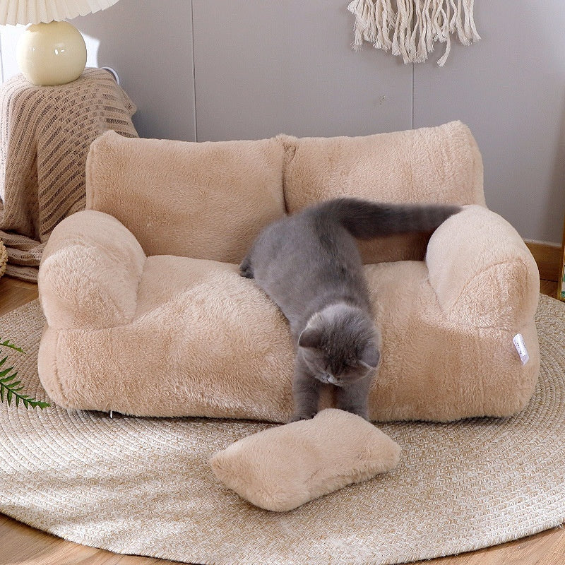 Luxury Cat Bed Sofa Winter Warm Cat Nest Pet Bed For Small pets