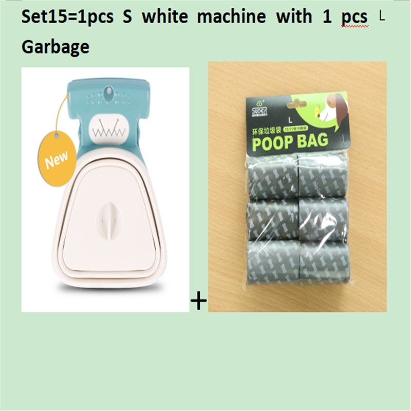 Dog Pet Travel Foldable Pooper Scooper With 1 Roll Decomposable bags Poop Scoop Clean Pick Up