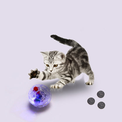 Cat Dog Toy Ball New Fashion Glowing Transparent Plastic Ball Pet Interactive