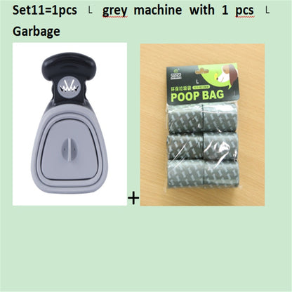 Dog Pet Travel Foldable Pooper Scooper With 1 Roll Decomposable bags Poop Scoop Clean Pick Up