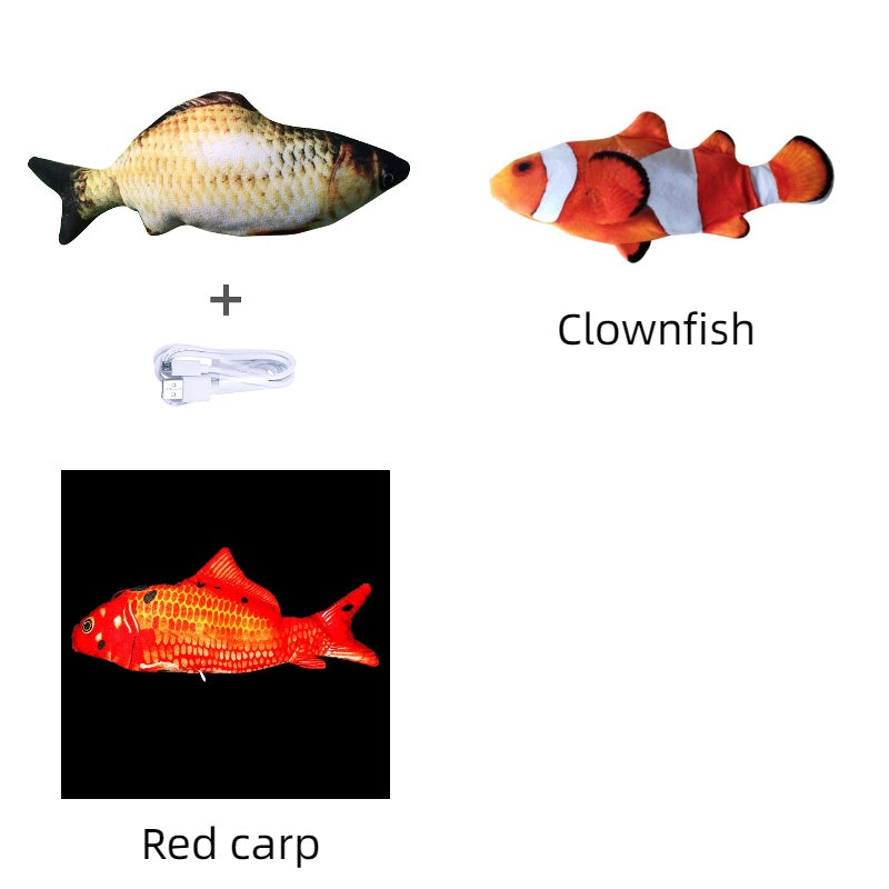Electric Jumping Fish Cat Toy — USB Rechargeable
