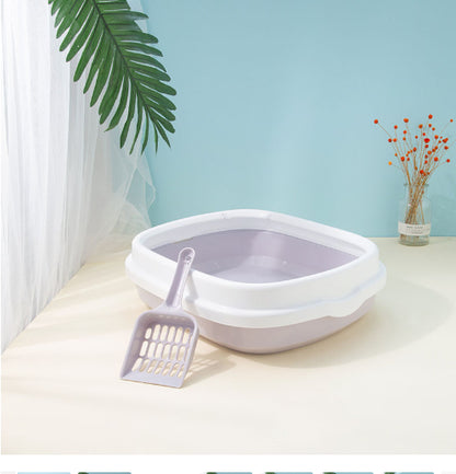 Large Cat Litter Box Detachable Anti-splashing Cat Litter Box Cat Pet Supplies