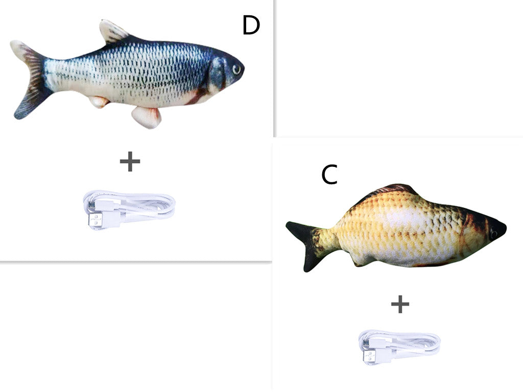 Electric Jumping Fish Cat Toy — USB Rechargeable