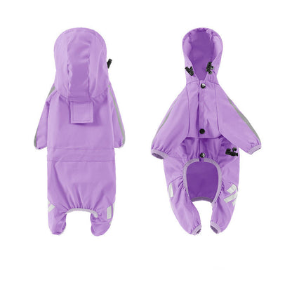 Sily Pet Raincoat Four-legged Raincoat For Dogs Small Dog Outing Clothes