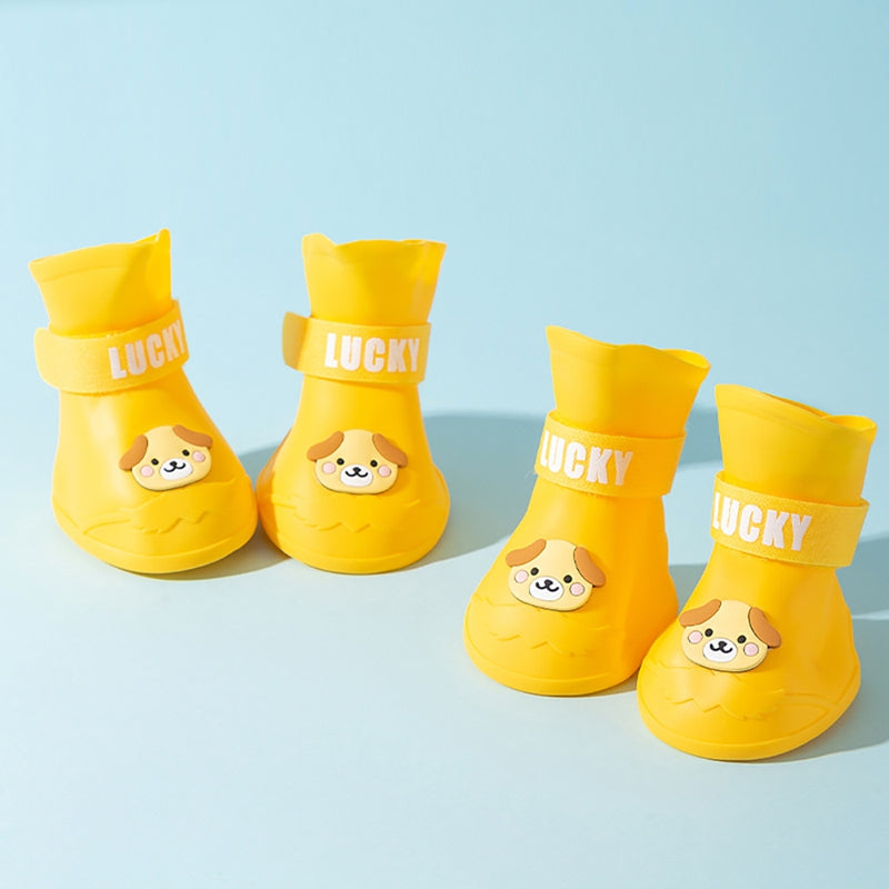 Waterproof Anti-Slip Rubber Rainshoe For Pets,Outdoor Shoe,Ankle Boots,Pet Accessories