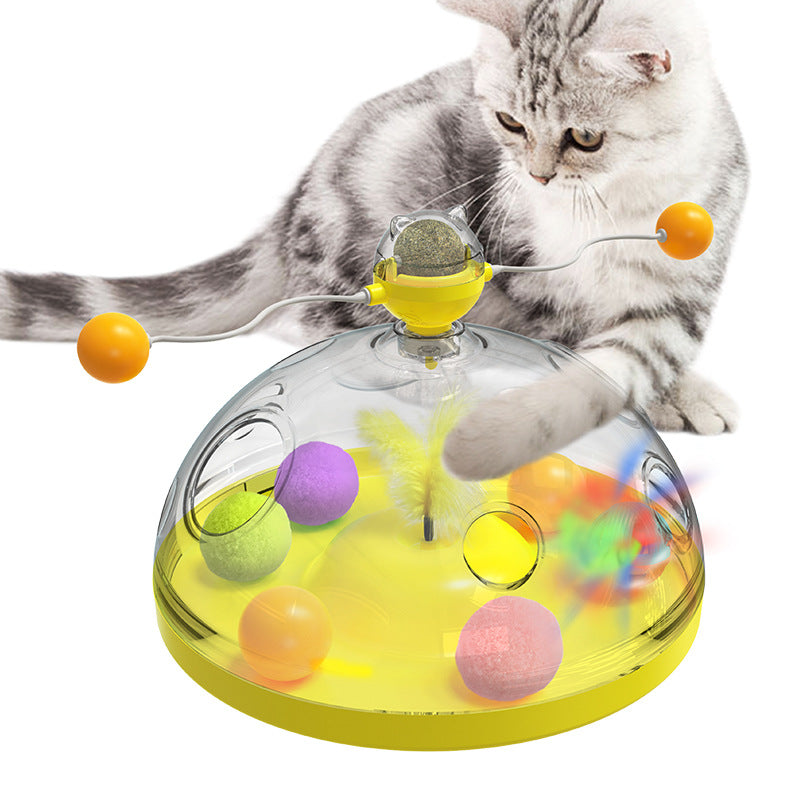 Meows Windmill Funny Cat Toys Interactive Multifunctional