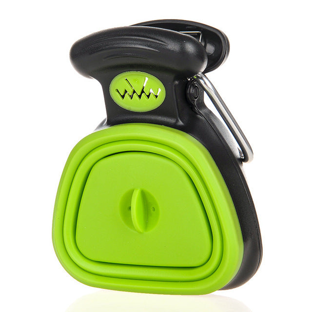 Dog Pet Travel Foldable Pooper Scooper With 1 Roll Decomposable bags Poop Scoop Clean Pick Up