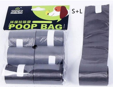 Dog Pet Travel Foldable Pooper Scooper With 1 Roll Decomposable bags Poop Scoop Clean Pick Up