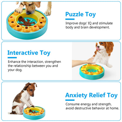 1Pc Dog Puzzle Food Feeder Slow Feeding Bowl