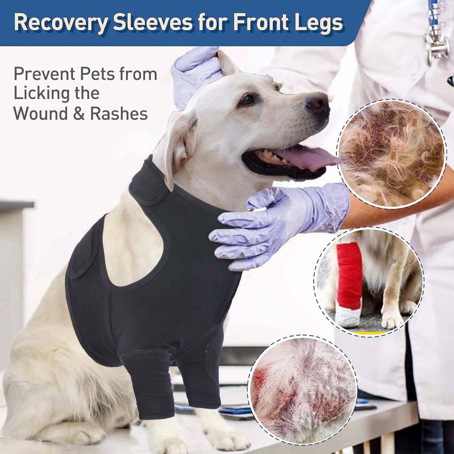 Pet Protective Gear Dog Front Leg Double Protective Gear Protective Cover