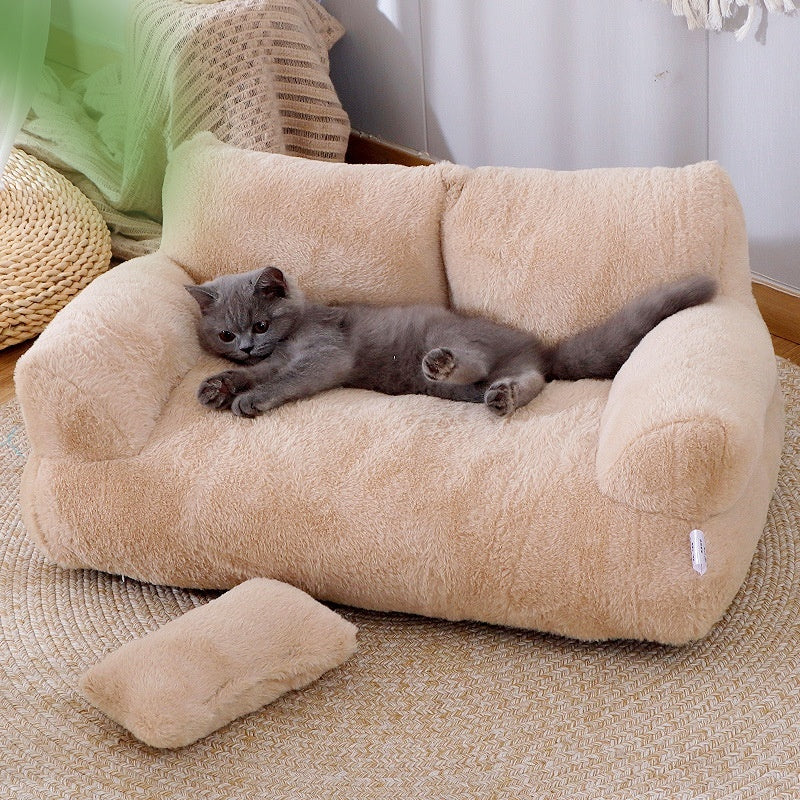 Luxury Cat Bed Sofa Winter Warm Cat Nest Pet Bed For Small pets