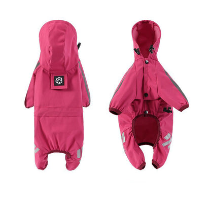 Sily Pet Raincoat Four-legged Raincoat For Dogs Small Dog Outing Clothes