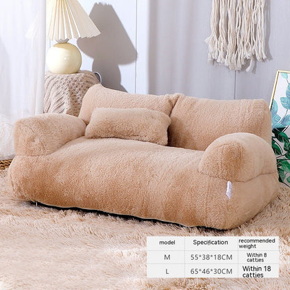 Luxury Cat Bed Sofa Winter Warm Cat Nest Pet Bed For Small pets