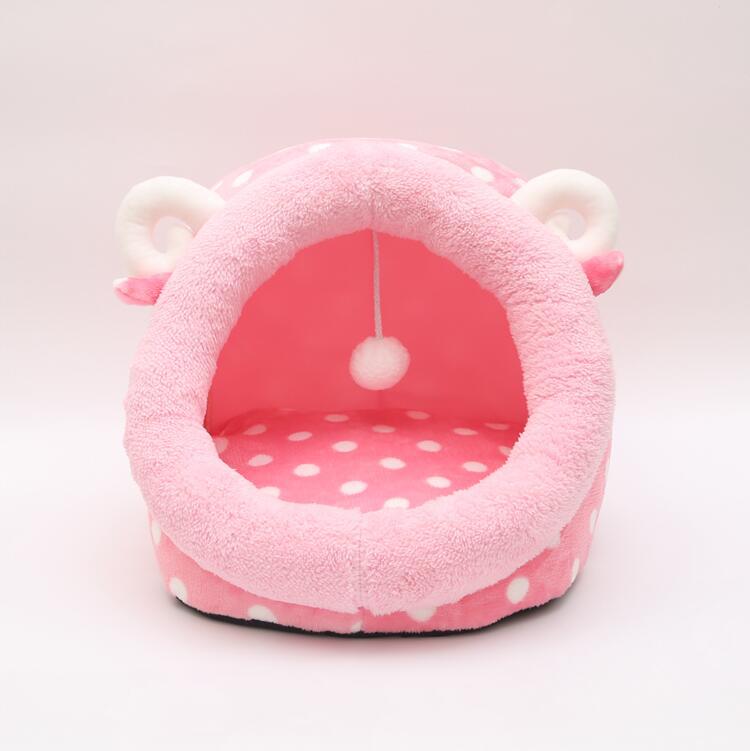 Cat Bed Indoor Soft Cats Houses Warm Cozy Cushion Bag Small Dog Removable Washable Tent