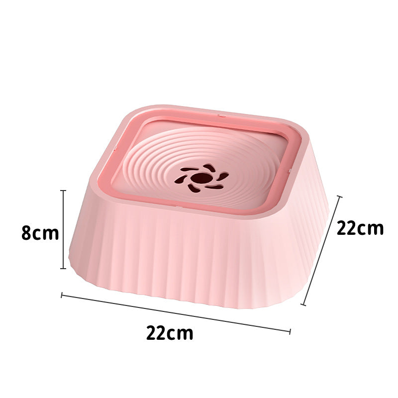 Pets Dog Cat Bowl Floating Bowl Water Drinker Not Wet Mouth Splash Water