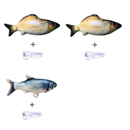 Electric Jumping Fish Cat Toy — USB Rechargeable