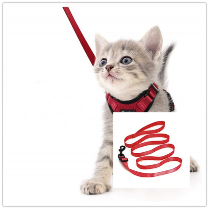 Escape Proof Cat Vest Harness And Car Seat Belt Adapter Adjustablppy