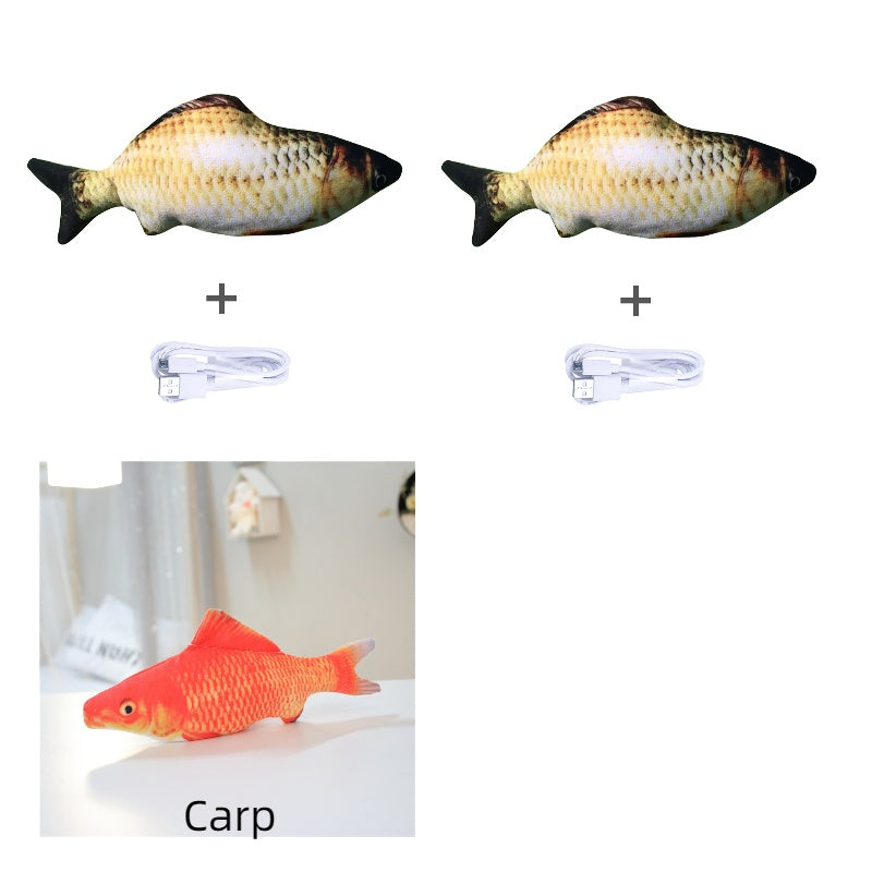 Electric Jumping Fish Cat Toy — USB Rechargeable