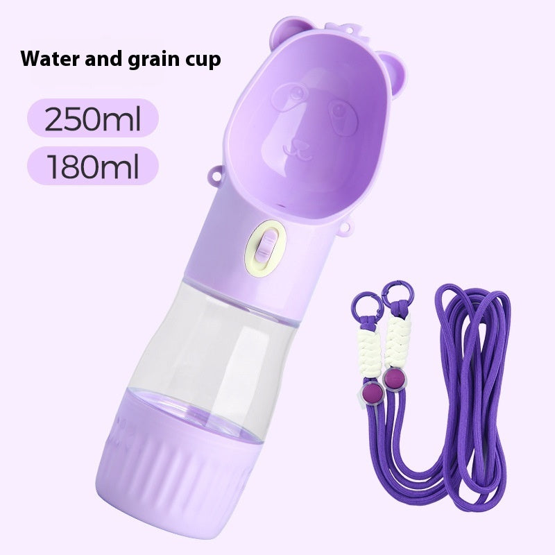 2 In 1 Portable Dog Water Bottle For Small Big Dogs Cats