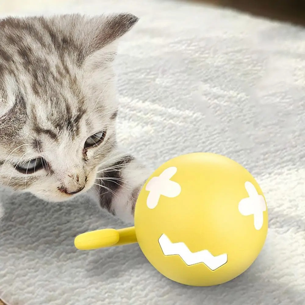 Smart Interactive Cat Toy Ball USB Rechargeable Moving Rolling Ball
