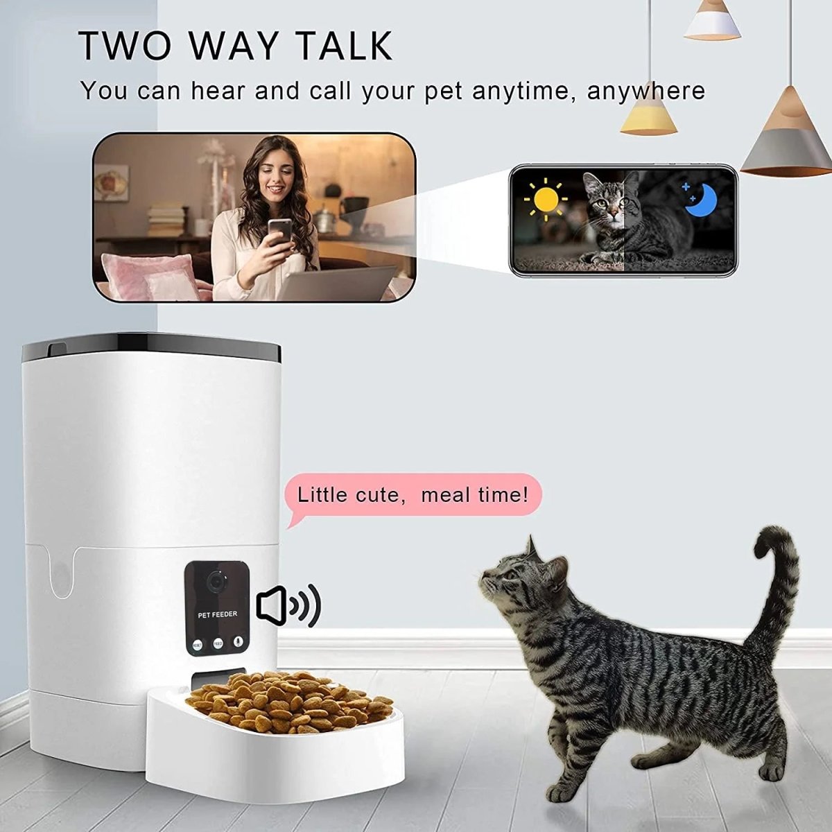 6L Automatic Pet Feeder with Camera&amp;Wifi