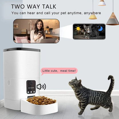 6L Automatic Pet Feeder with Camera&amp;Wifi
