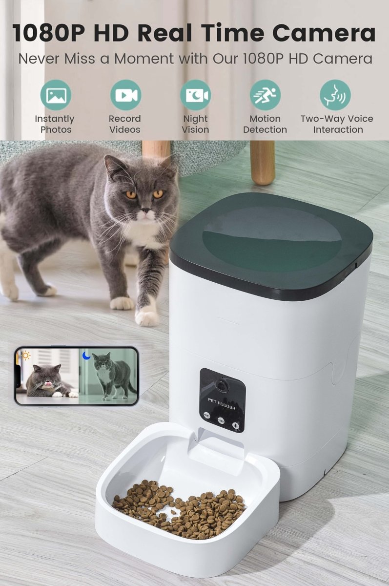 6L Automatic Pet Feeder with Camera&amp;Wifi