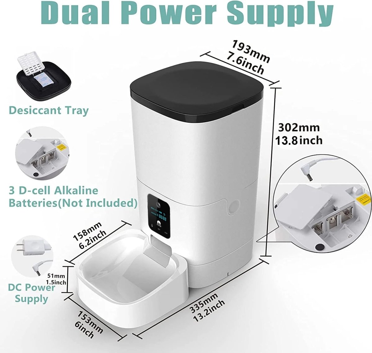 6L Automatic Pet Feeder with Camera&amp;Wifi