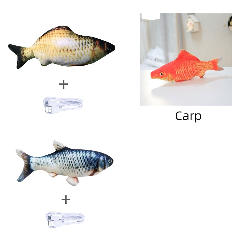 Electric Jumping Fish Cat Toy — USB Rechargeable